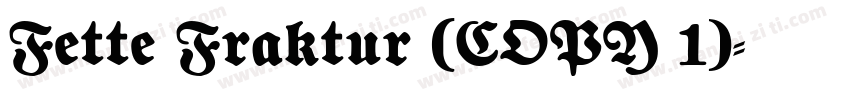 Fette Fraktur (COPY 1)字体转换